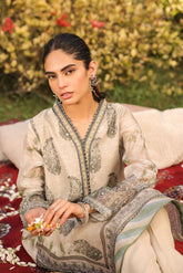 DA-2129 GREEN 2PCS  EMBROIDERED KURTA WITH TROUSER